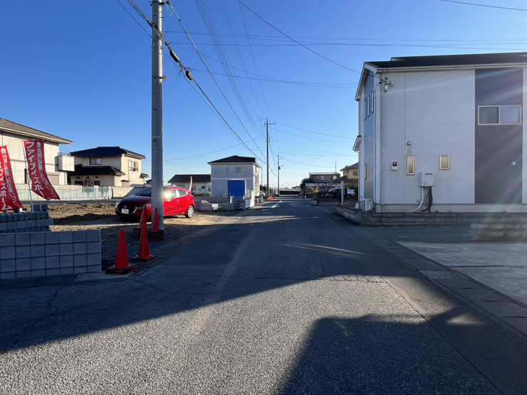 《大橋町5期現地(2026年1月撮影)》西側6.0ｍ公道