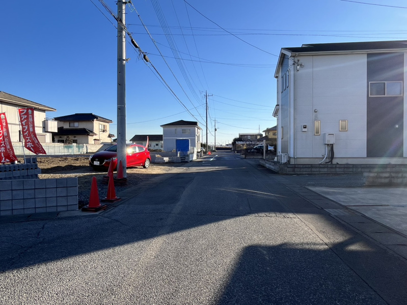 《大橋町5期現地(2026年1月撮影)》西側6.0ｍ公道