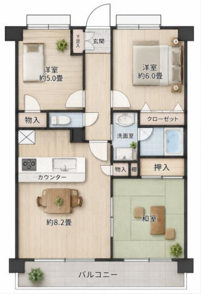 ライオンズプラザ伊勢佐木モール【仲介手数料半額】の間取り