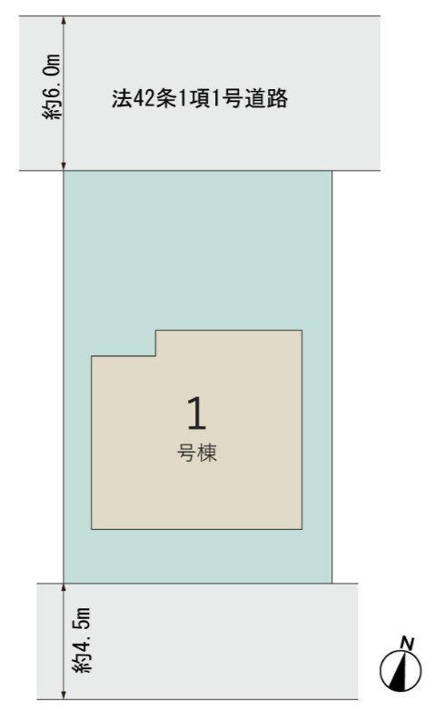 リーブルガーデン　駿河区高松　全1棟の区画図|●区画図●
前面道路も広く駐車もらくらくスムーズ♪