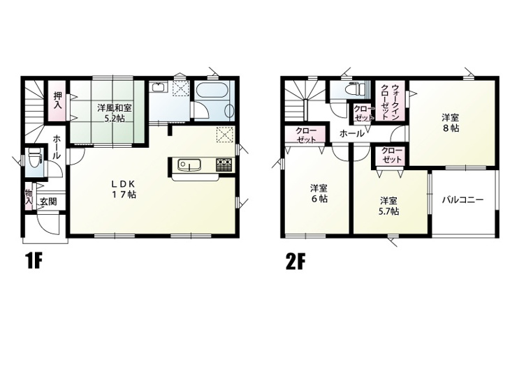 常総市本石下　8号棟　間取図