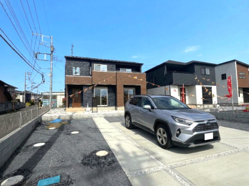 藤井上組（全12区画）1号棟　LDK:ご家族で過ごすお部屋を広く使えますね♪※生成AIによる合成。購入時、家具は付きません。