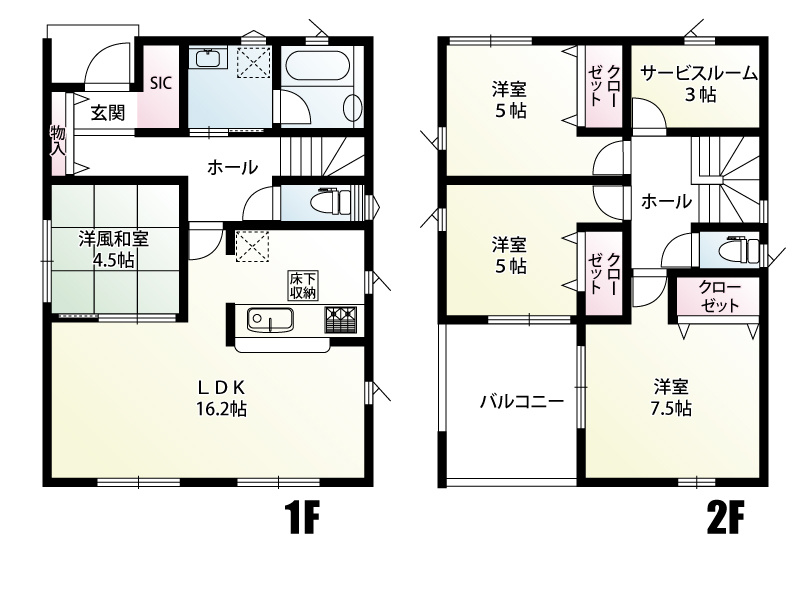 常総市本石下　4号棟　間取図