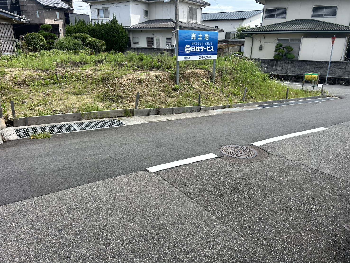 垂水区神陵台8丁目土地の外観|北西側からの写真