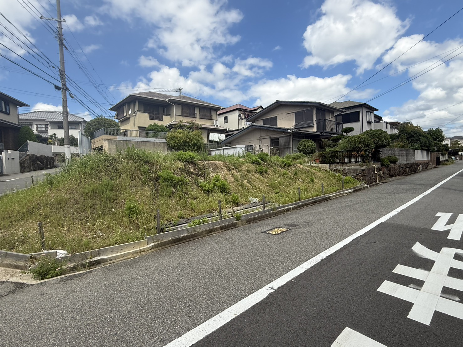垂水区神陵台8丁目土地の外観