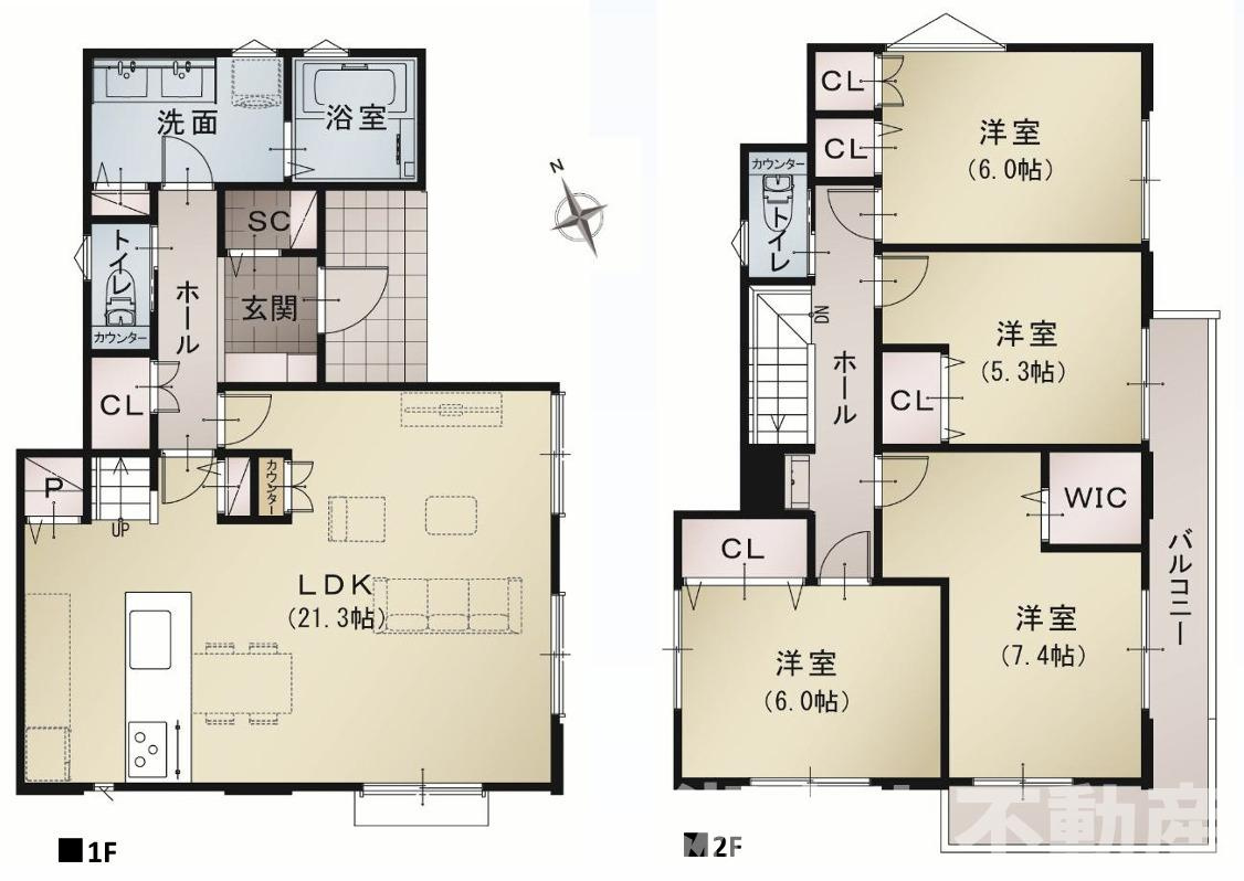 横浜市栄区飯島町８２２－６新築戸建ての間取り