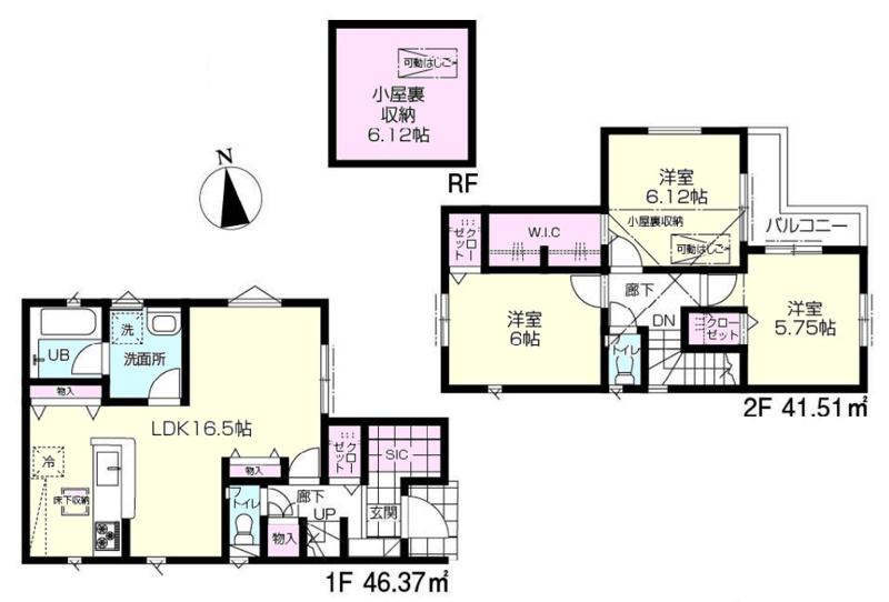 【2号棟　間取図】