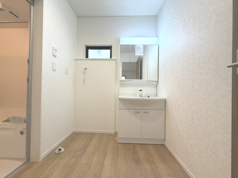独立洗面化粧台が付いています