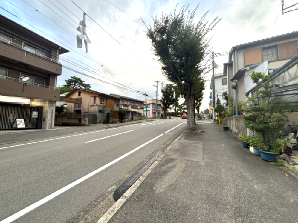 西宮市石刎町土地の前面道路含む現地写真|北側前面道路