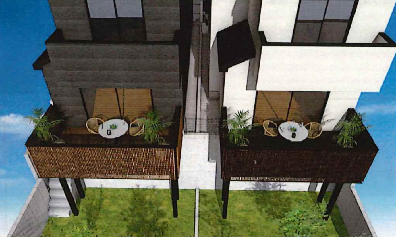 横浜市青葉区大場町 新築戸建て【仲介手数料無料】カースペース2台の外観パース