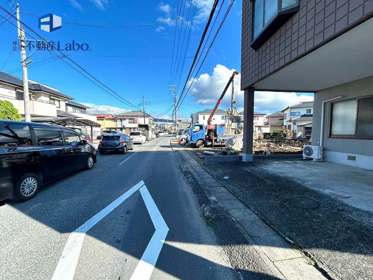 函南町仁田3期　全3棟の前面道路含む現地写真