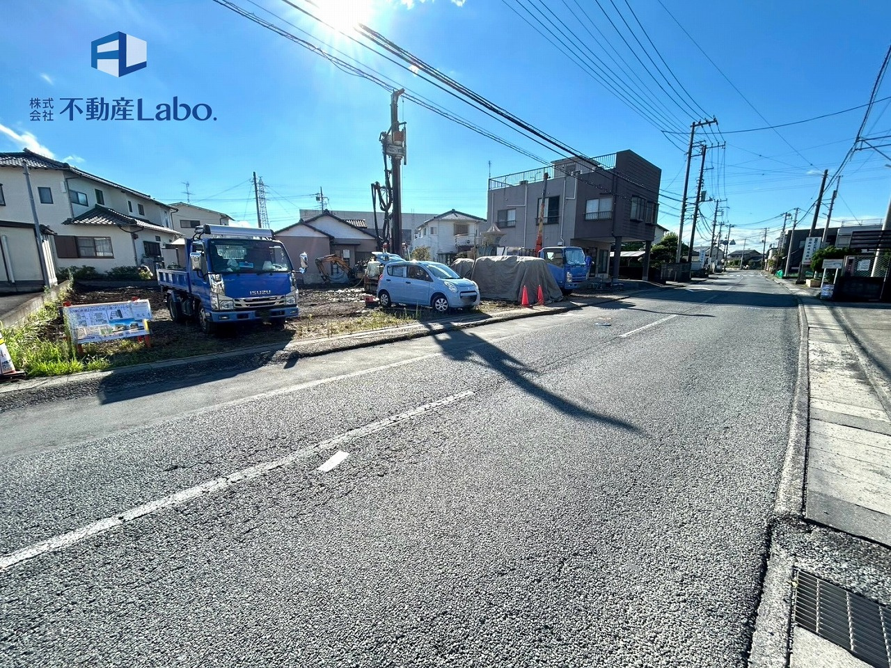 函南町仁田3期　全3棟の前面道路含む現地写真
