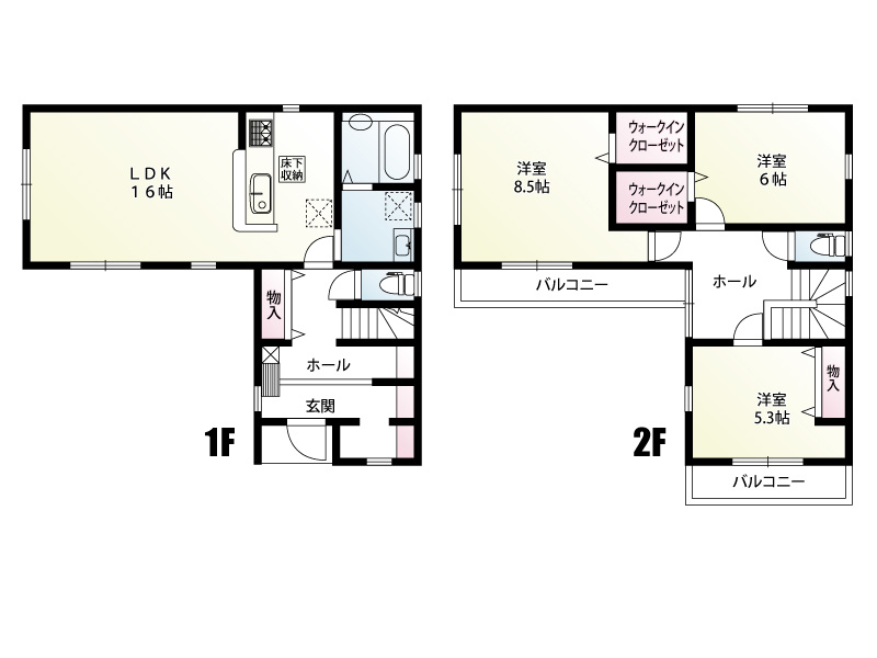 松伏町大字松伏　全6棟の1号棟　新築一戸建て