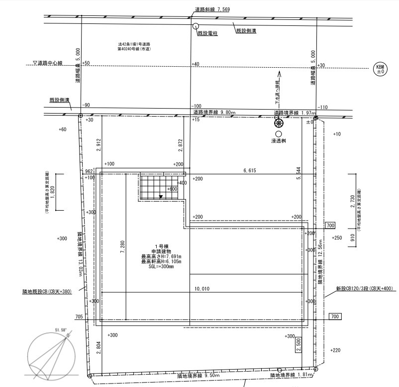 リーブルガーデン　沼津市我入道秋葉町　全1棟の区画図|●区画図●
前面道路幅員：5ｍ　敷地面積：147.73㎡　建物面積：110.33㎡