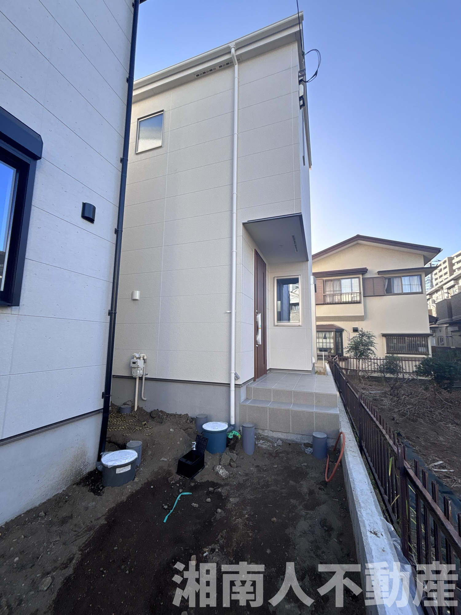 茅ヶ崎市幸町　新築戸建ての外観|外観は落ち着いています