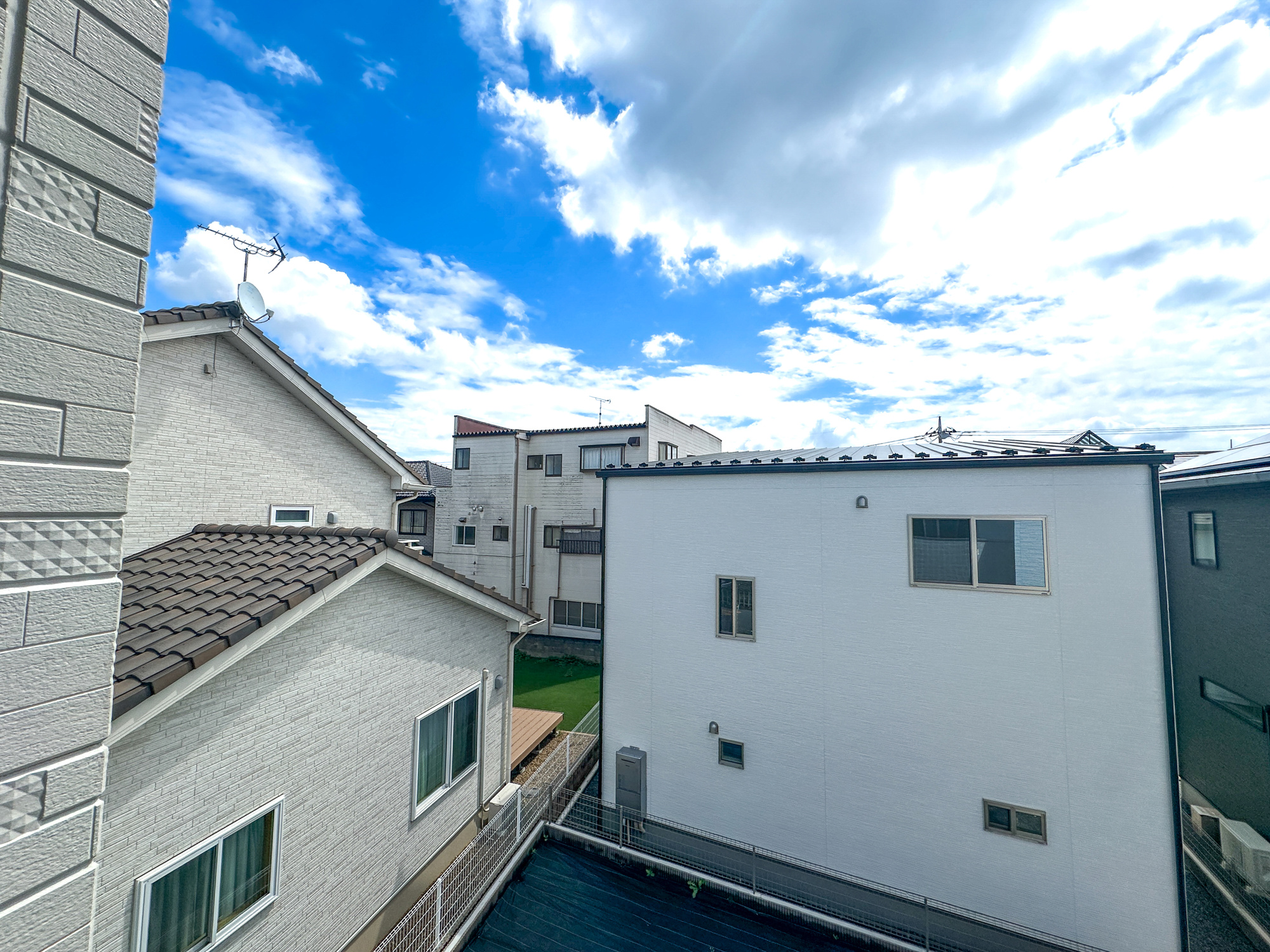 宇都宮市日の出１丁目の新築一戸建の展望|隣地との距離が確保されているので開放感のある眺望♪