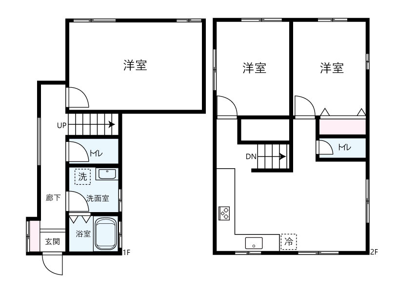 柏市増尾台3丁目戸建の間取り