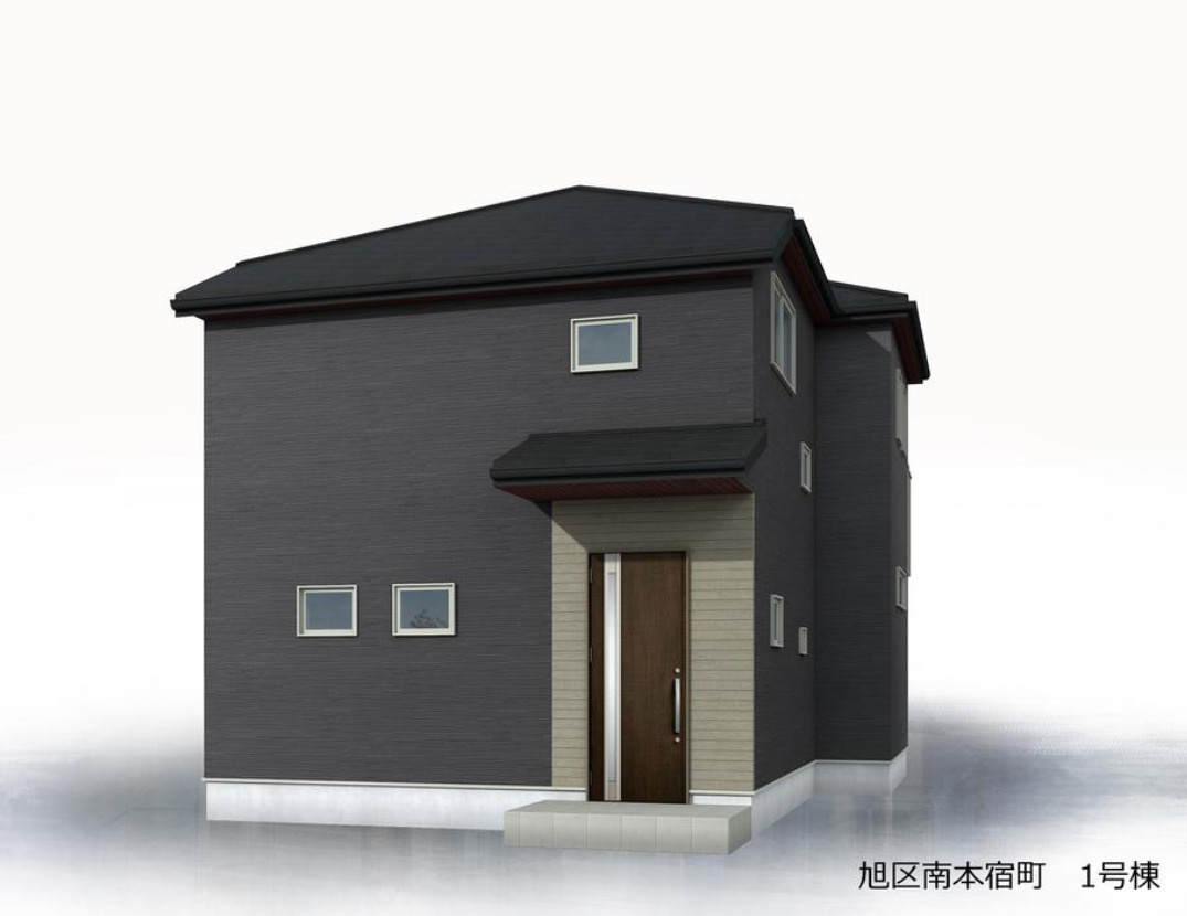 横浜市旭区南本宿町 新築戸建て【仲介手数料無料】カースペース2台の外観パース