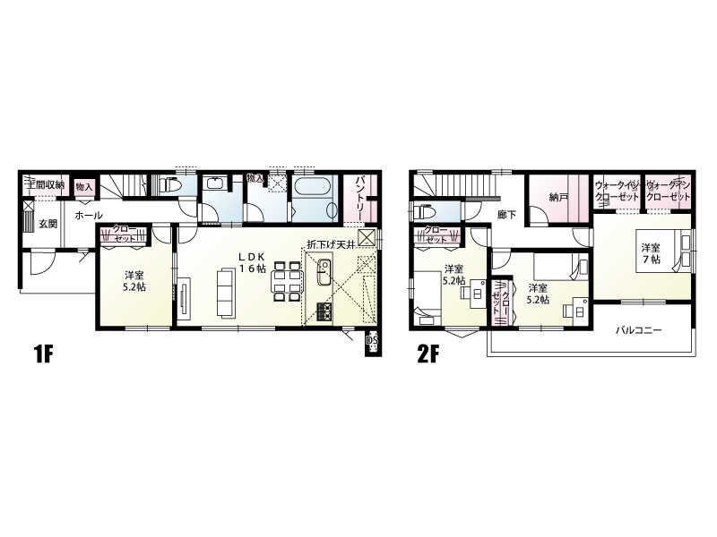 【１号棟：間取り図】