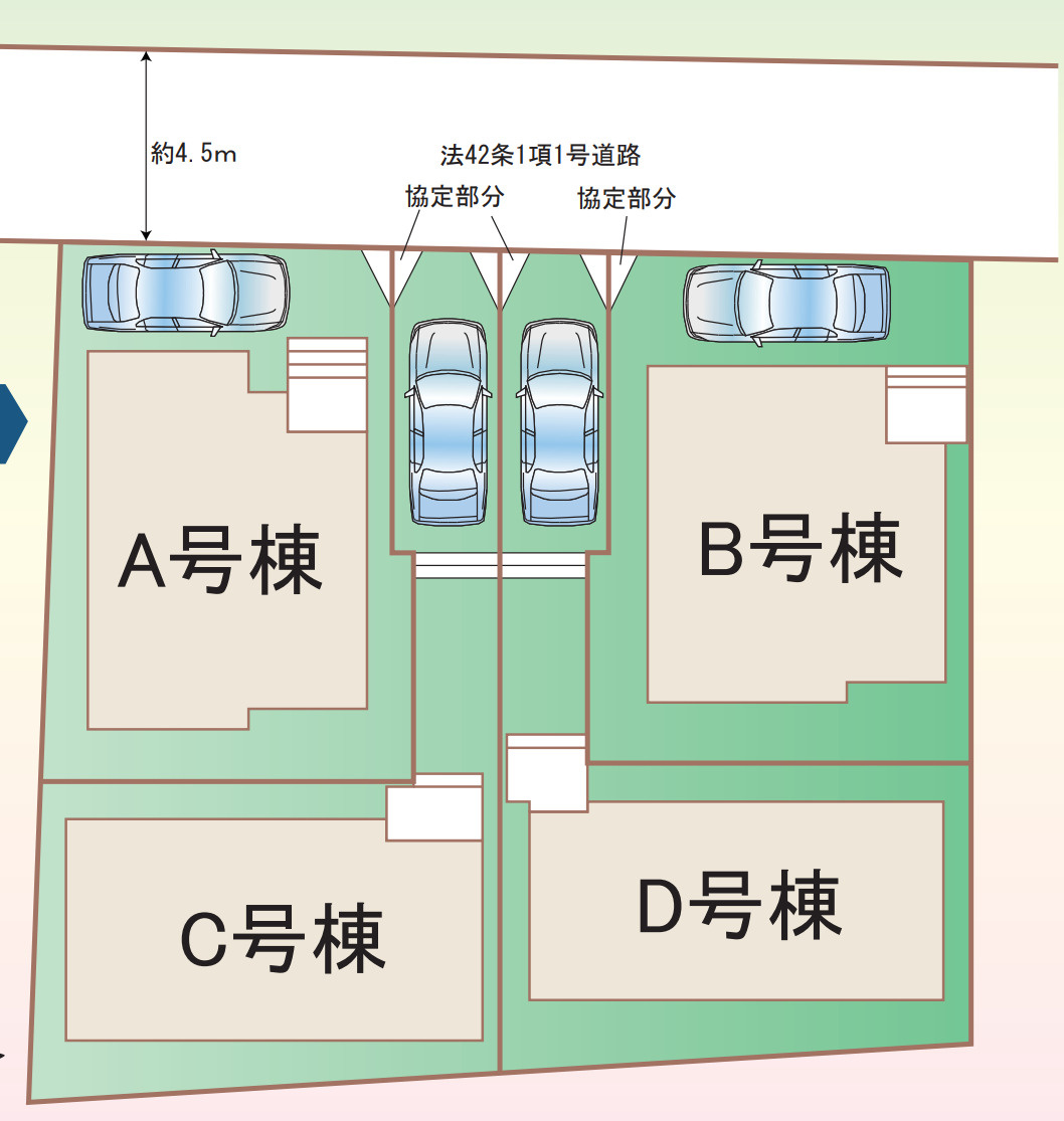 横浜市泉区中田東2丁目 新築戸建て【仲介手数料無料】の区画図