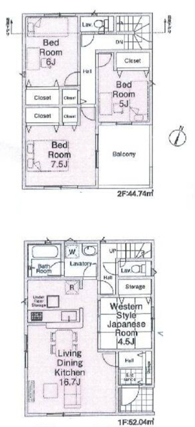 【2号棟　間取図】