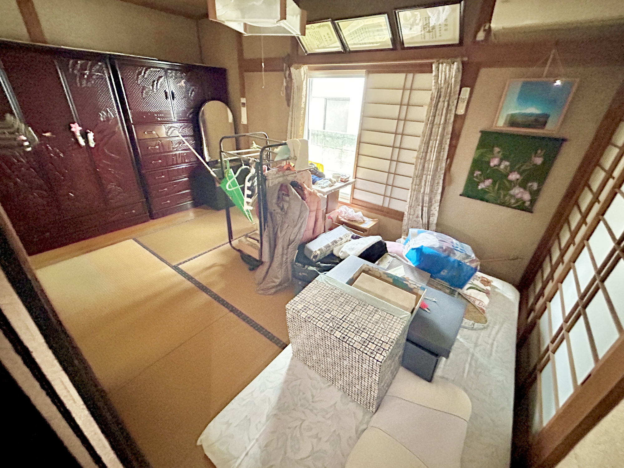 前橋市六供町３丁目　中古住宅の和室|二面採光の和室は板の間付きで趣のあるお部屋♪