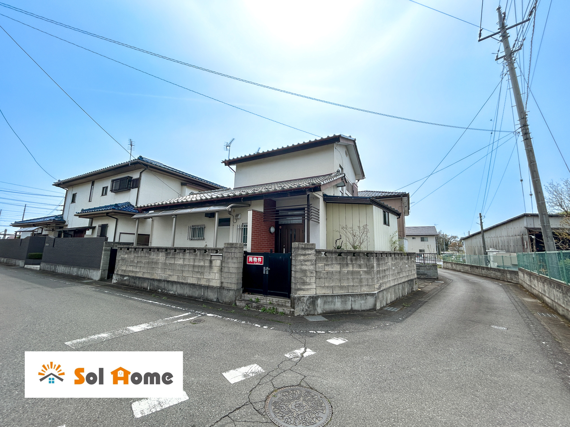前橋市六供町３丁目　中古住宅の外観|◆本日のご案内も大歓迎です♪◆ 図面や写真では分からない部分を不動産のプロが丁寧にご説明いたします！！ 年中無休のソルホームはいつでもお問い合わせをお待ちしております♪