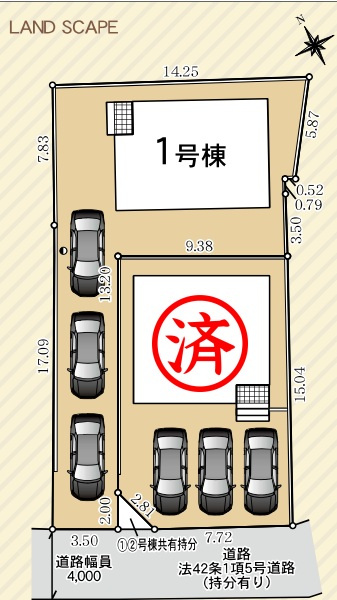 クレイドルガーデン　　富士宮市城北町第2　　全2棟の区画図|残り1棟！
現地で周辺環境や陽当たりもご確認いただけます！
