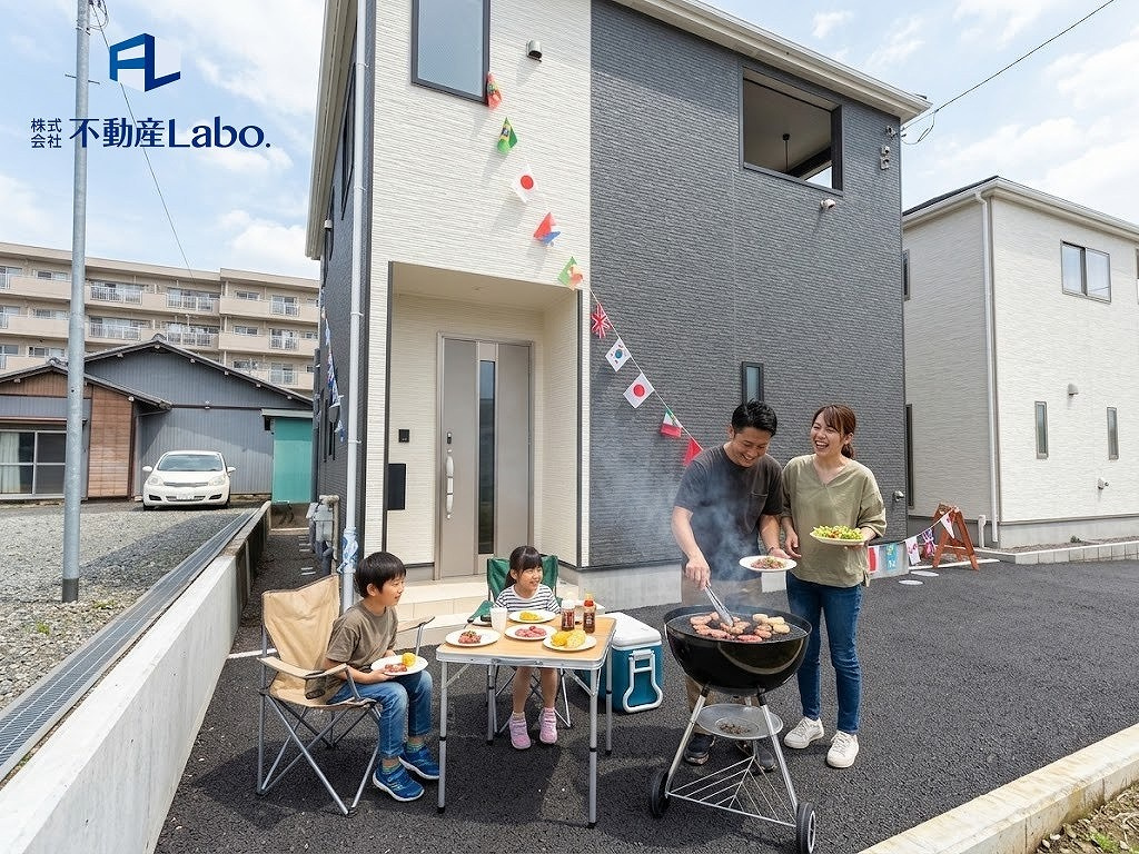クレイドルガーデン　　富士宮市城北町第2　　全2棟のその他|堂々完成です♪
新生活への期待が高まります！
自宅前の外構スペースでBBQなんていかがですか(*^^*)
※画像はCGでイメージです。
