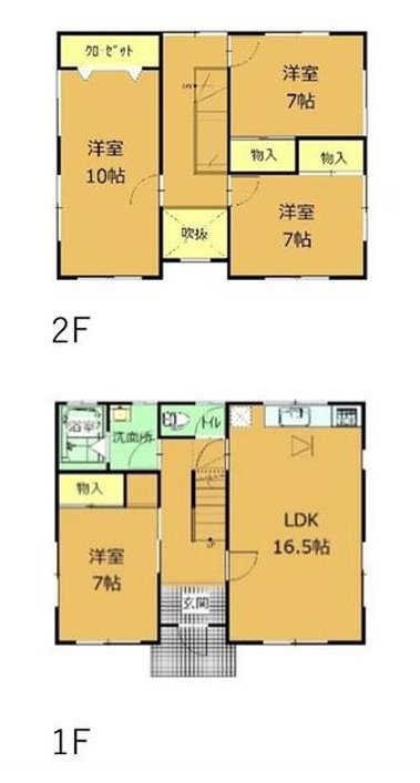 前橋市二之宮町　　　中古物件の間取り|◇土地63.47坪　建物36.60坪◇