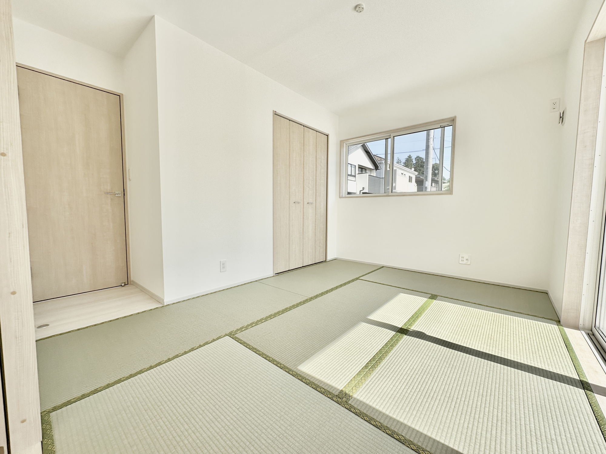 宇都宮市野沢町の新築一戸建の和室|洋室畳敷き、畳があることにより客間や落ち着いた空間になります。
