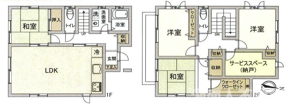 藤沢市大庭戸建の間取り