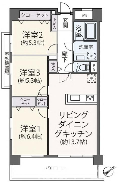 グランドベイス南藤沢の間取り