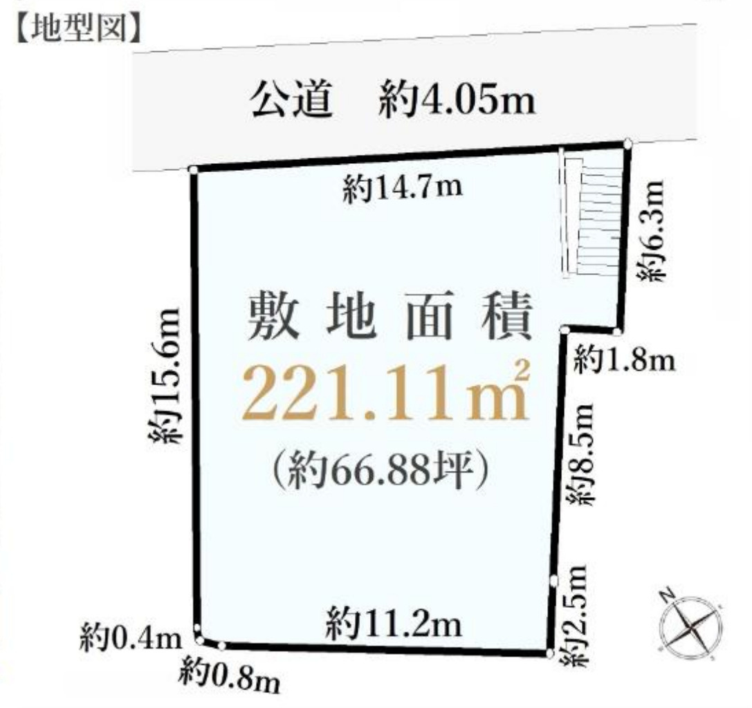 横浜市南区永田東2丁目 新築戸建て【仲介手数料無料】の区画図