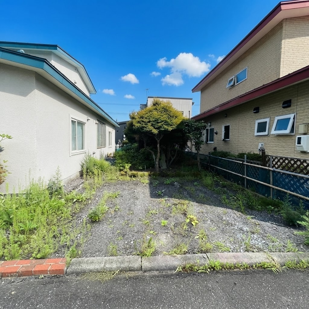 登別市常盤町5丁目29-2　中古住宅の駐車場