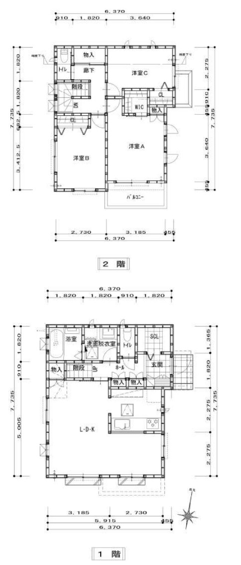 横浜市金沢区富岡西7丁目 新築戸建て【仲介手数料無料】の間取り