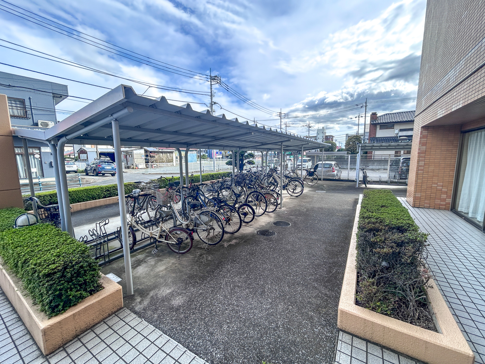 ダイアパレス前橋　中古マンションの駐輪場|駐輪場も完備で、通勤・通学にも便利です♪