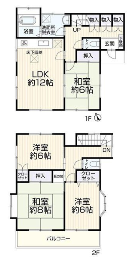 横浜市旭区四季美台 中古戸建て【仲介手数料半額】の間取り