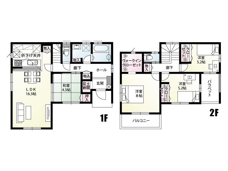 《1号棟　建物面積100.47㎡(30.39坪)》