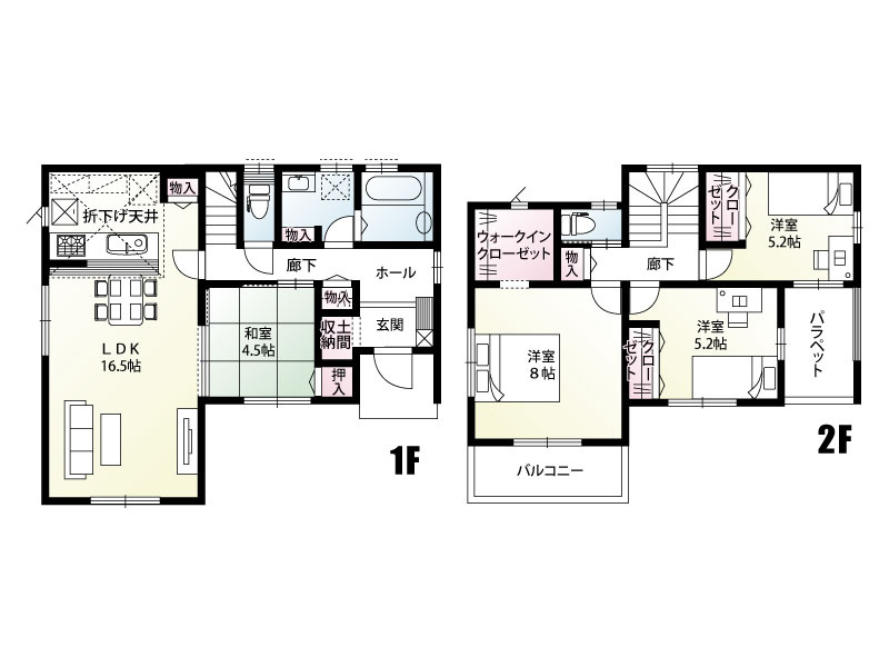 《1号棟　建物面積100.47㎡(30.39坪)》