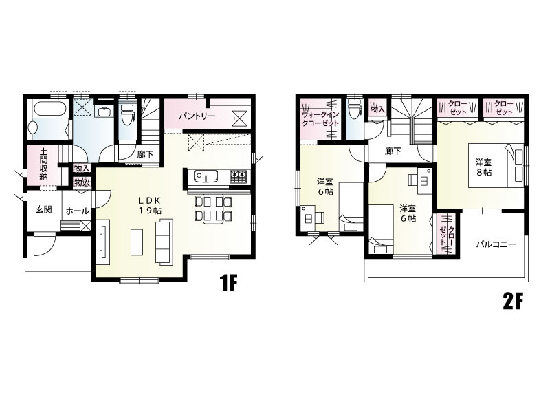 《1号棟　建物面積109.30㎡(33.06坪)》収納豊富、ラクラク動線の3LDKです！