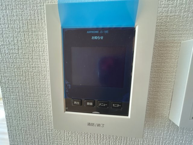 宇都宮市今宮５期　新築住宅全１棟のセキュリティ|TVモニタ付きのインターフォンには録画機能もあるので外出時誰が来たのか確認できます♪ 防犯機能も高く、今では必需品です！