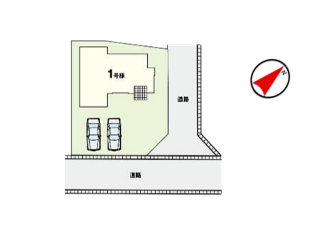 前橋市駒形町1期　新築住宅全1棟の区画図|◇土地56.78坪◇