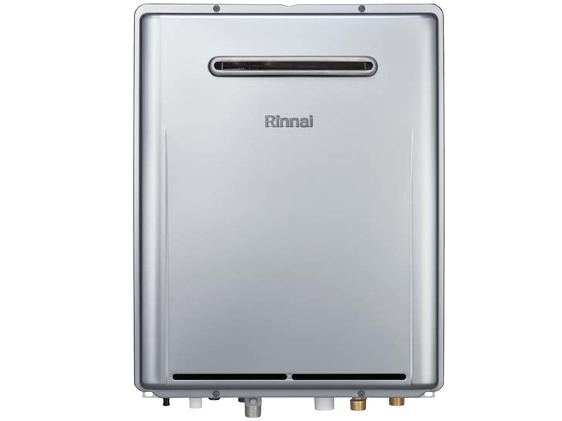 【エコジョーズ：リンナイ（同形状・同仕様写真）】少ないガス量で効率よくお湯を沸かす省エネ性の高い給湯機です。従来型の給湯機と比べてガス使用量が12%カットできます。