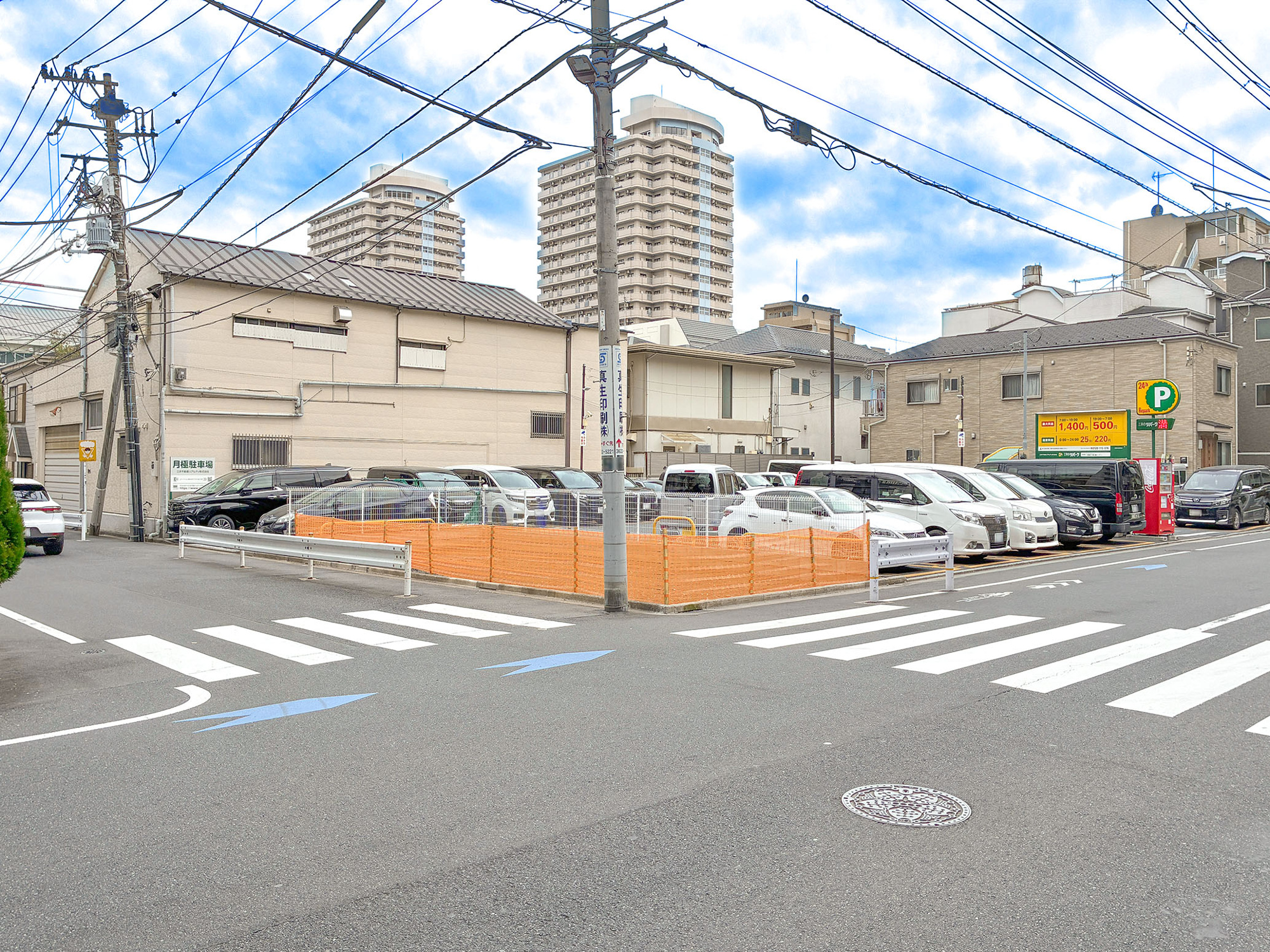 宅地分譲［江東区毛利１丁目］の前面道路含む現地写真