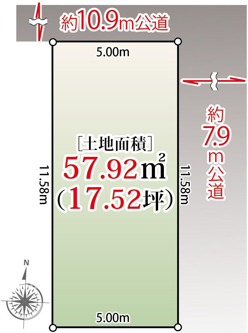宅地分譲［江東区毛利１丁目］の区画図