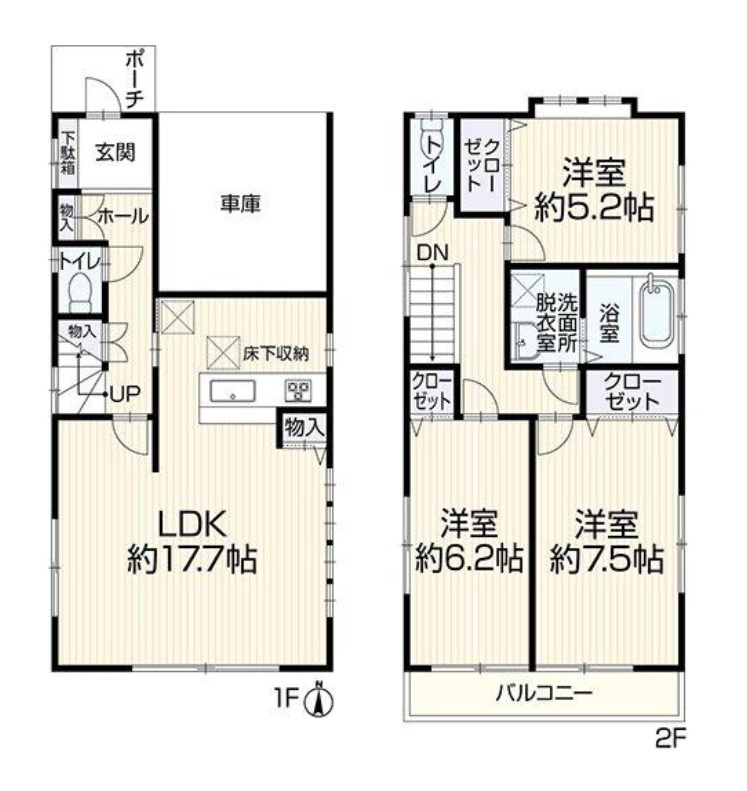 横浜市南区清水ヶ丘 中古戸建て【仲介手数料無料】の間取り