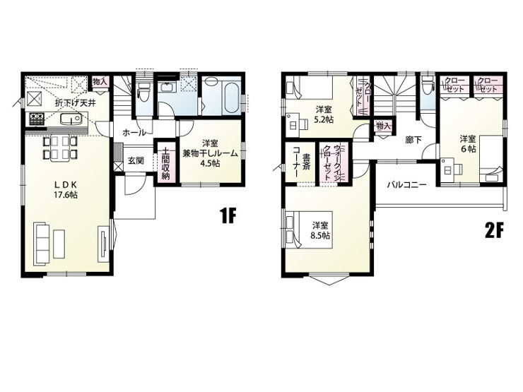 北本市本町４丁目　４号棟　間取図