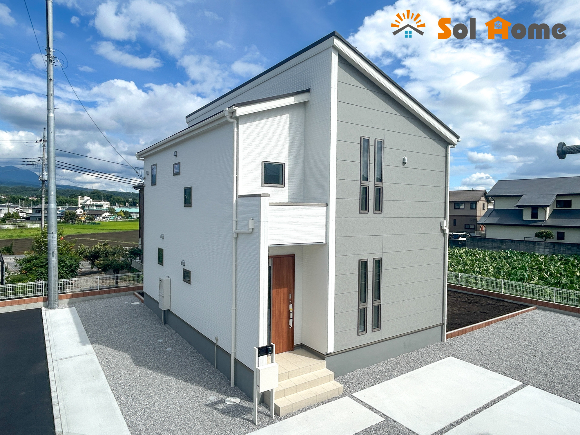 高崎市京目町　新築住宅全2棟の外観：施工例|同社施工例