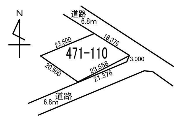 白老町北吉原471-110　土地の外観